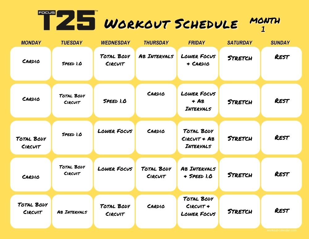 Shaun T T25 Workout